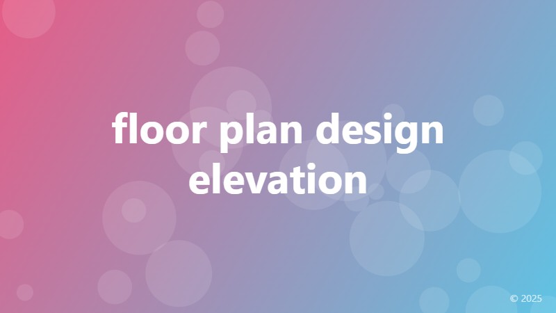 floor plan design elevation