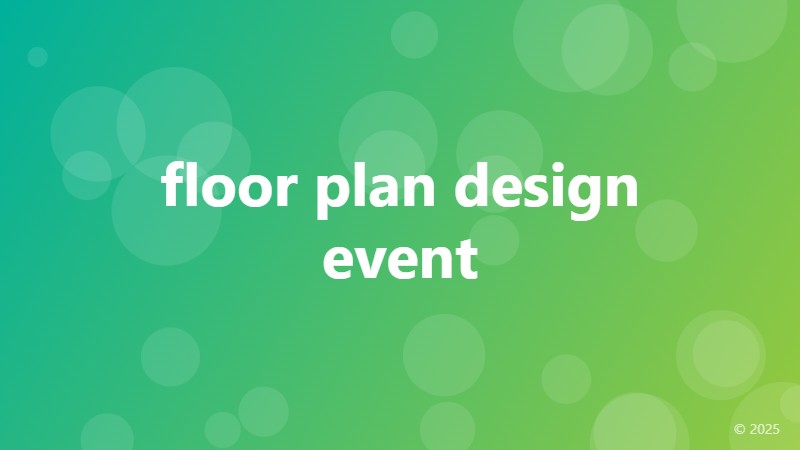 floor plan design event