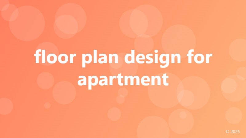 floor plan design for apartment
