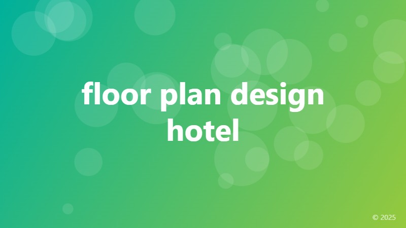 floor plan design hotel