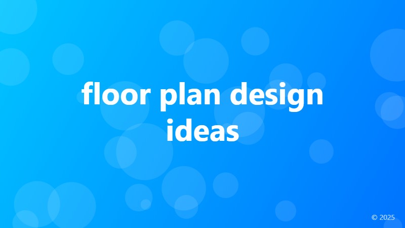floor plan design ideas