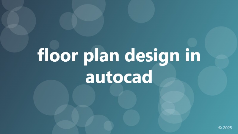 floor plan design in autocad