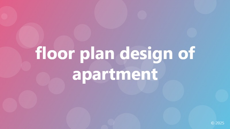 floor plan design of apartment