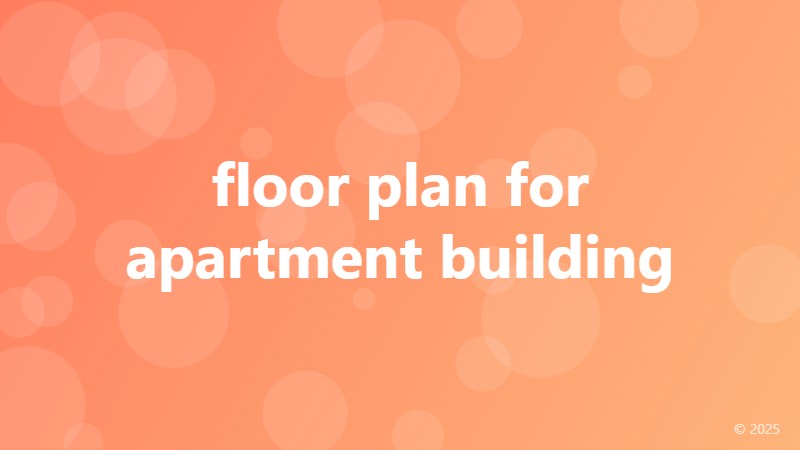 floor plan for apartment building