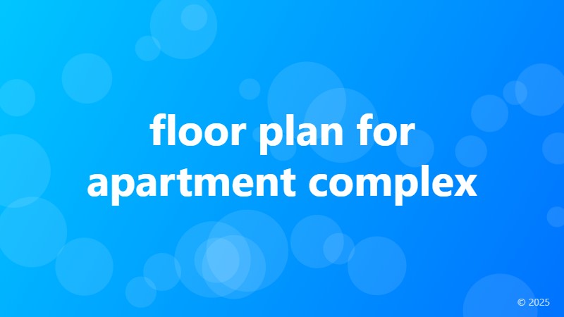 floor plan for apartment complex