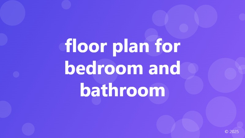 floor plan for bedroom and bathroom