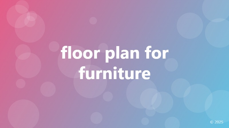 floor plan for furniture