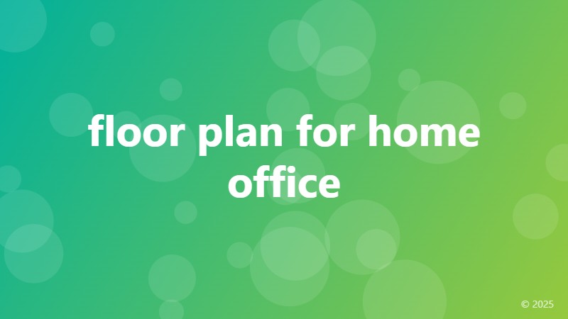 floor plan for home office