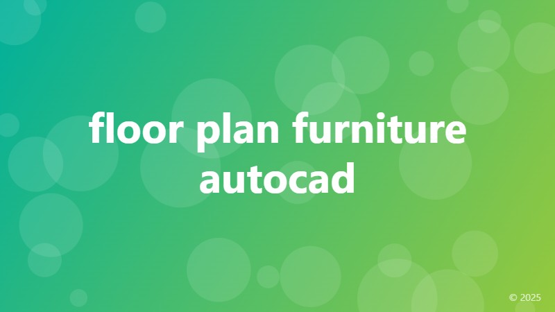 floor plan furniture autocad