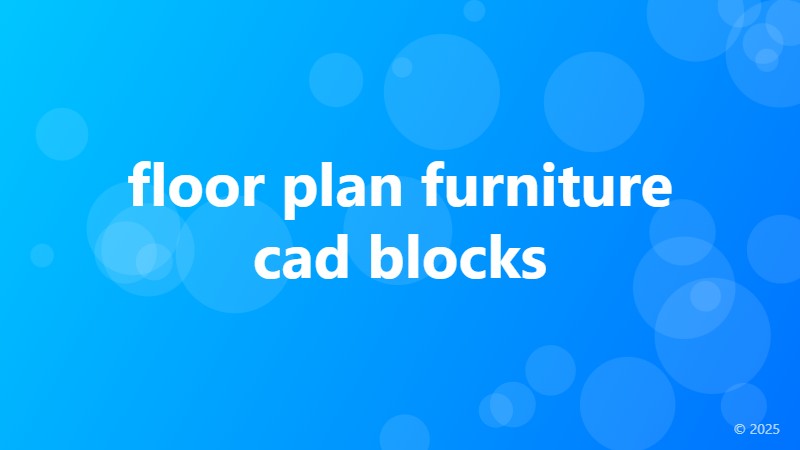 floor plan furniture cad blocks