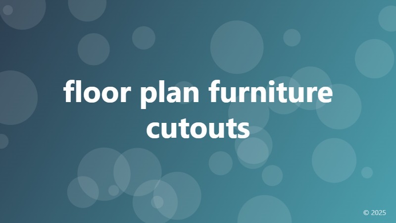 floor plan furniture cutouts