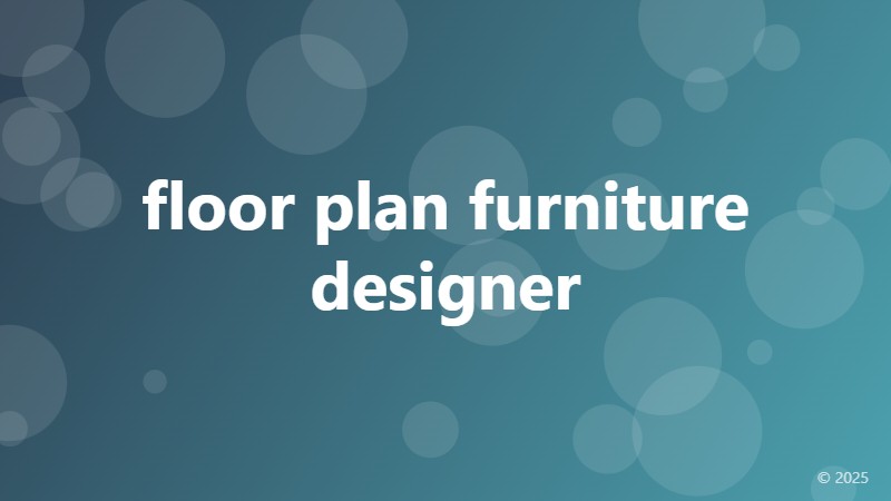 floor plan furniture designer