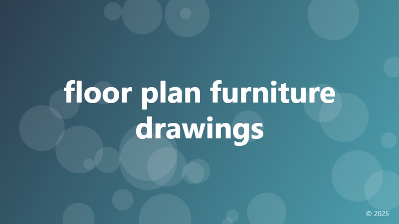 floor plan furniture drawings