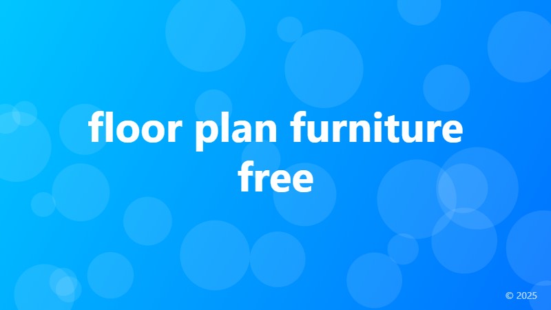 floor plan furniture free
