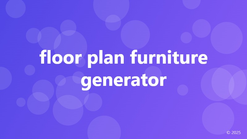 floor plan furniture generator