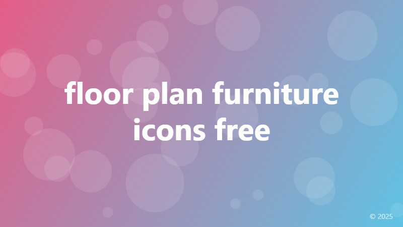 floor plan furniture icons free