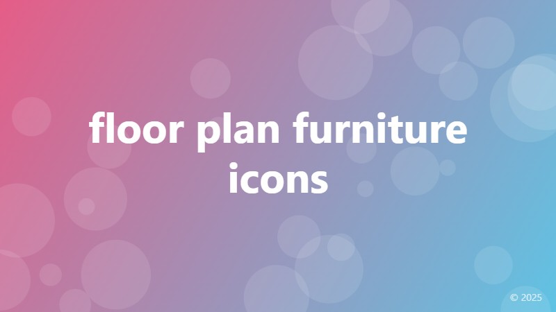 floor plan furniture icons