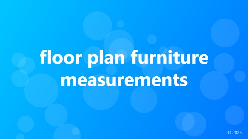 floor plan furniture measurements
