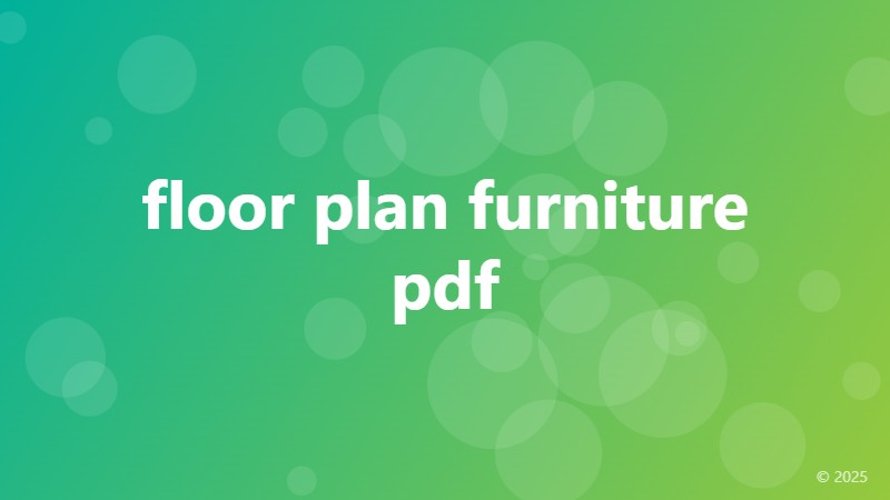 floor plan furniture pdf
