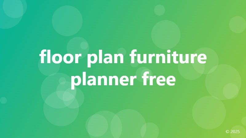 floor plan furniture planner free