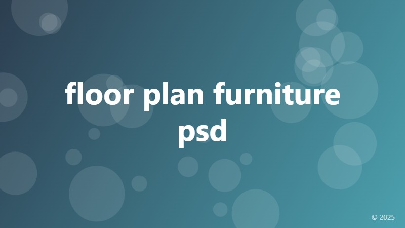 floor plan furniture psd
