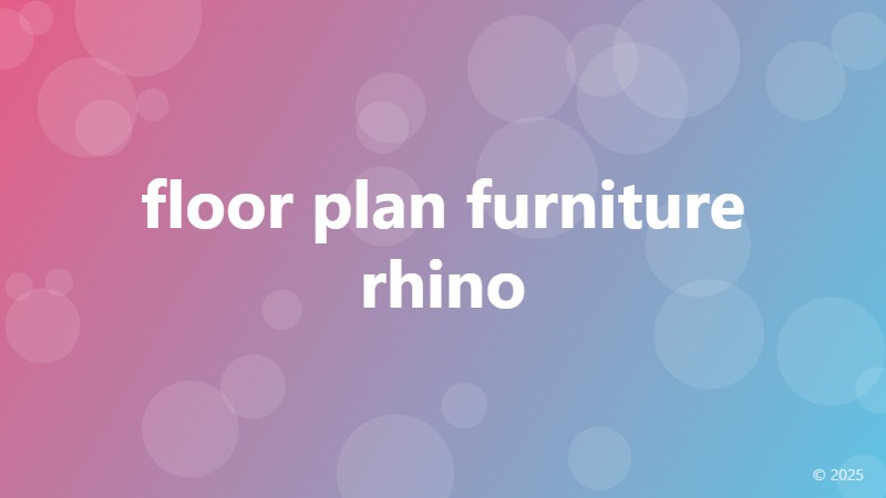 floor plan furniture rhino