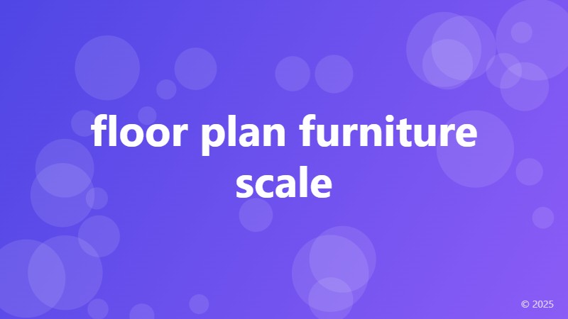 floor plan furniture scale