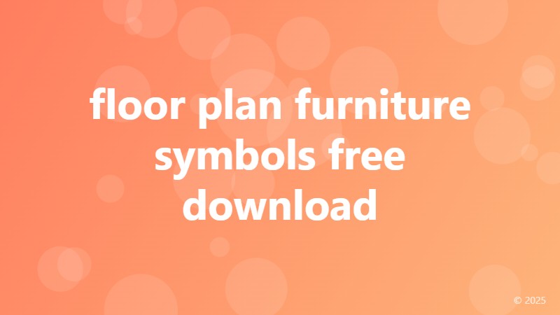 floor plan furniture symbols free download