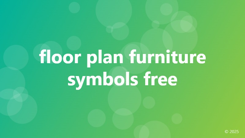 floor plan furniture symbols free