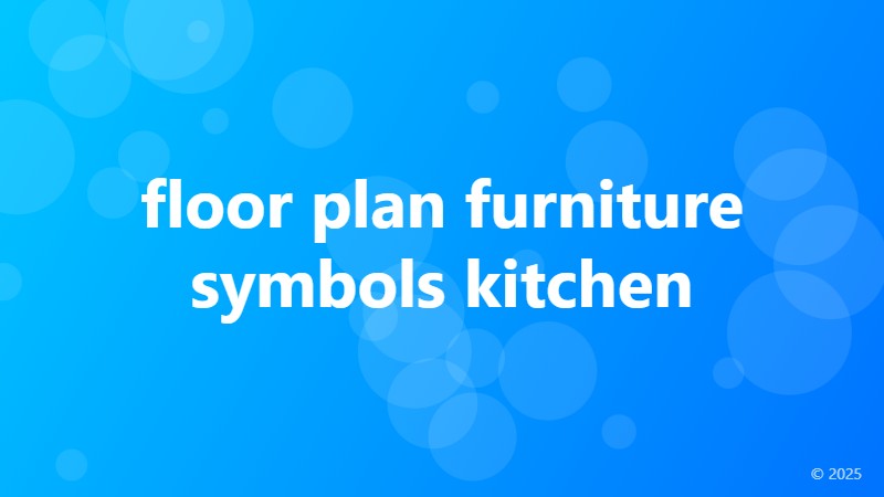 floor plan furniture symbols kitchen