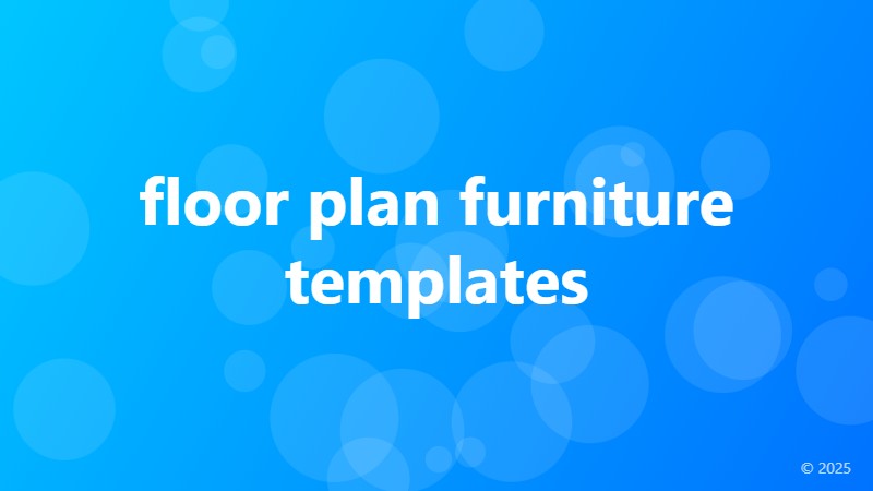 floor plan furniture templates