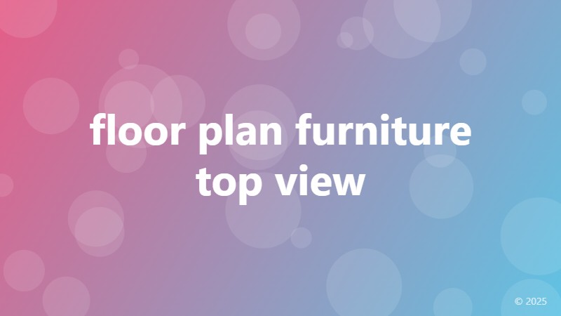 floor plan furniture top view