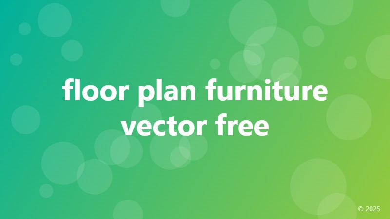 floor plan furniture vector free