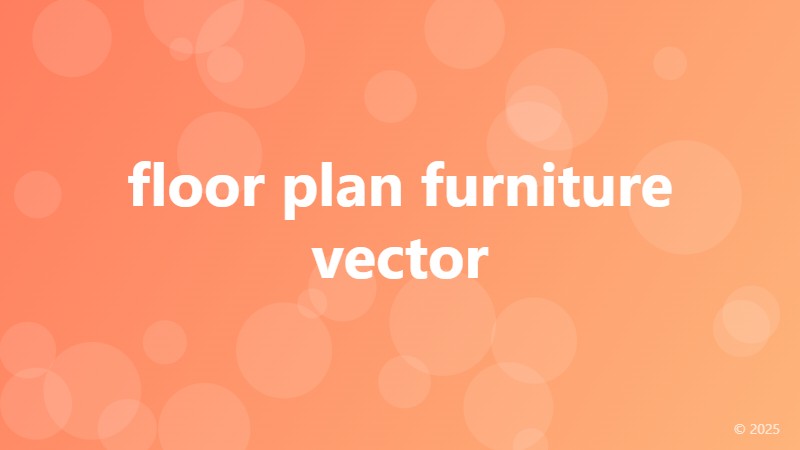 floor plan furniture vector