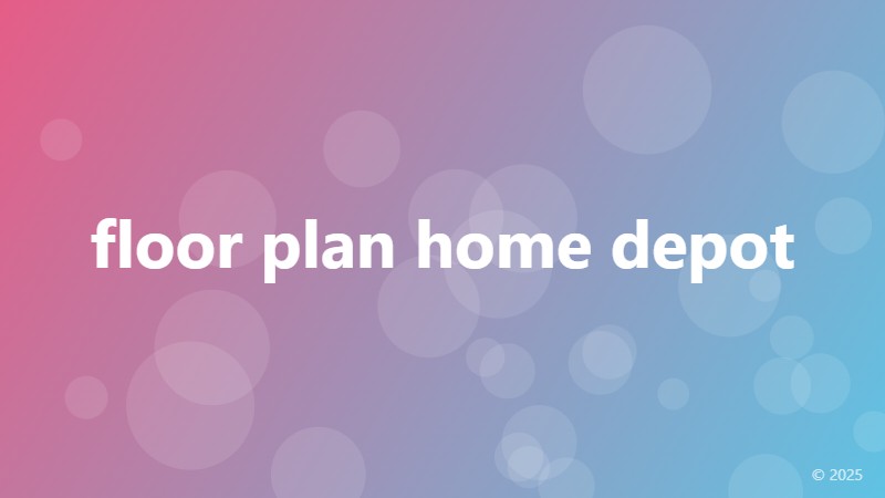 floor plan home depot