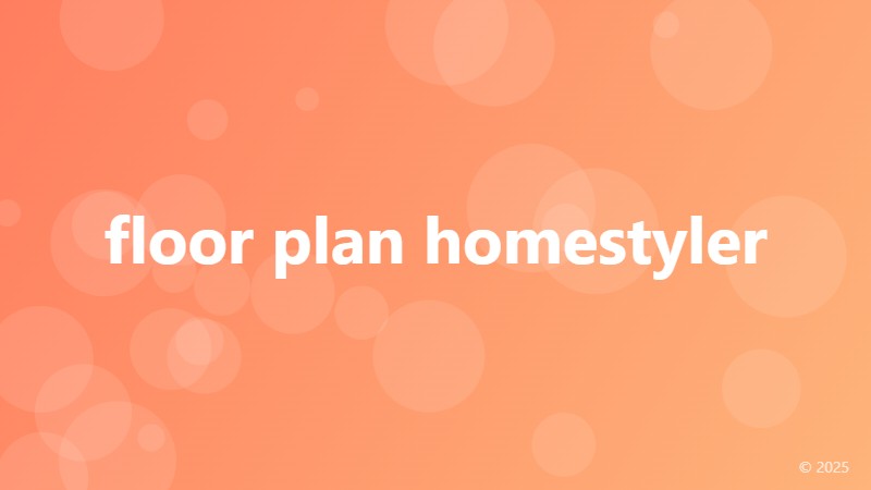 floor plan homestyler