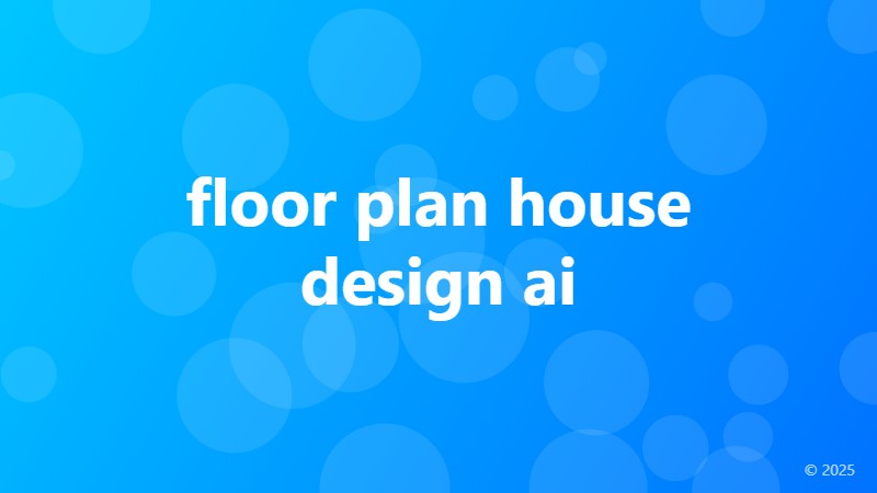 floor plan house design ai