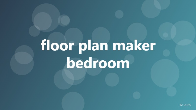 floor plan maker bedroom