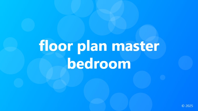 floor plan master bedroom