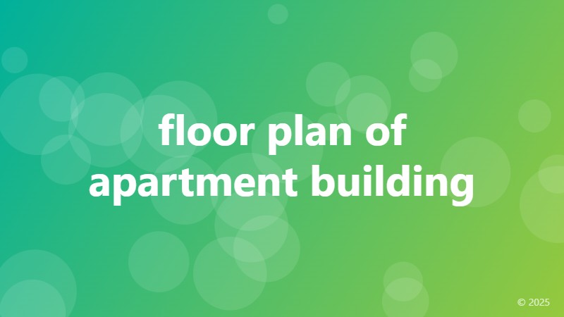 floor plan of apartment building