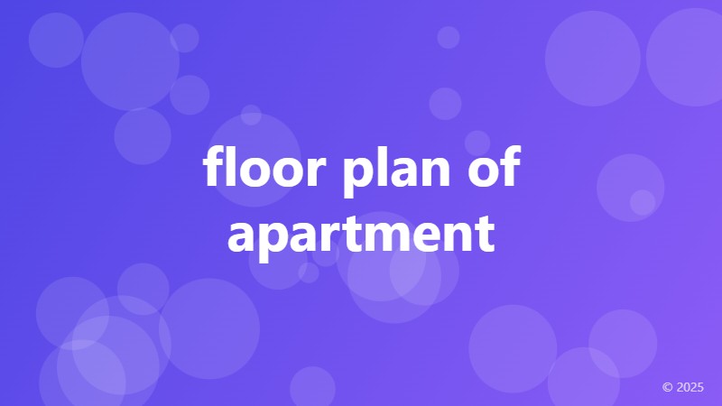 floor plan of apartment