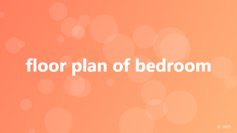 floor plan of bedroom