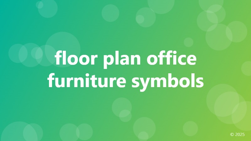 floor plan office furniture symbols