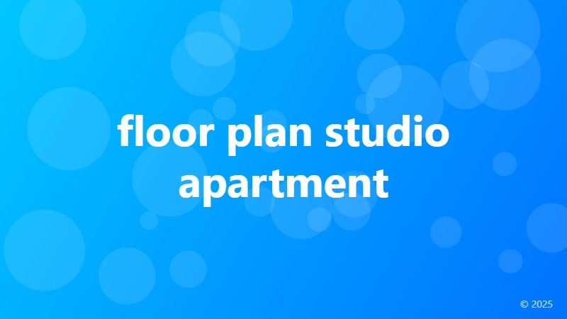 floor plan studio apartment