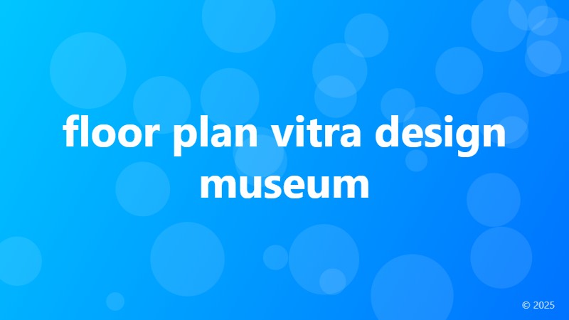 floor plan vitra design museum