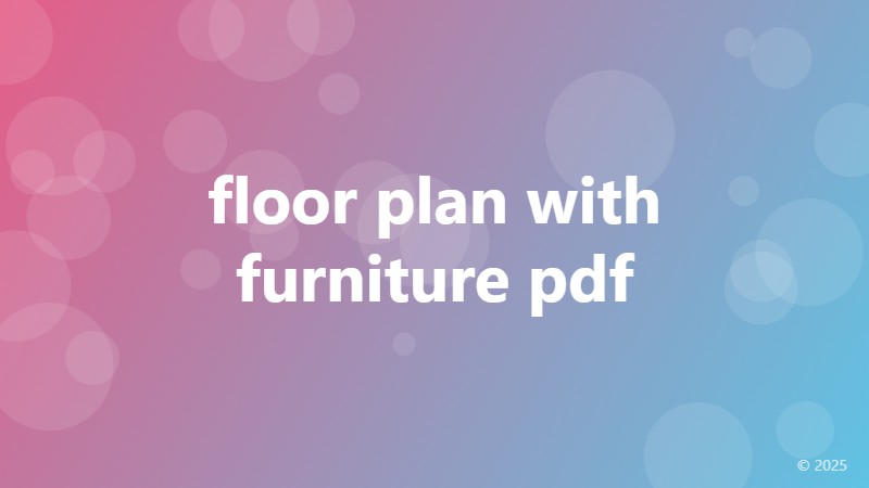 floor plan with furniture pdf