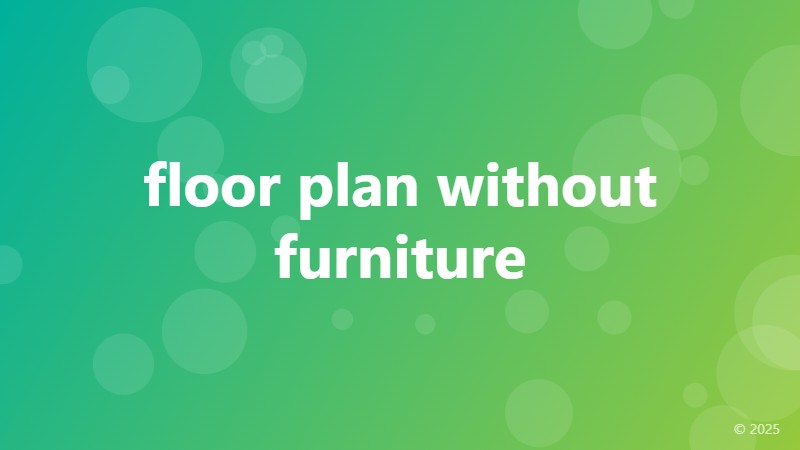 floor plan without furniture