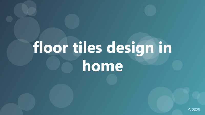 floor tiles design in home