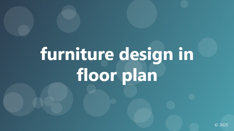 furniture design in floor plan