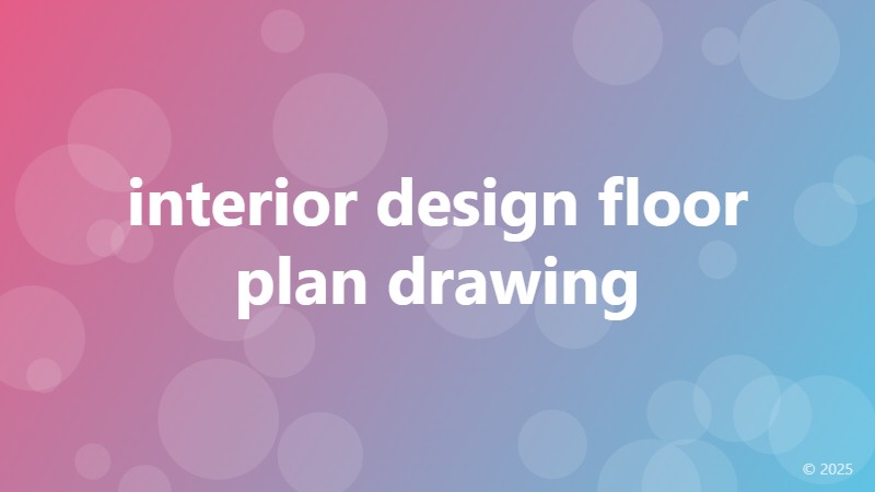 interior design floor plan drawing